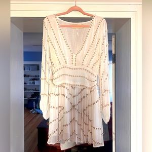 Jen’s pirates booty gorgeous beaded Pearl dress from free people .